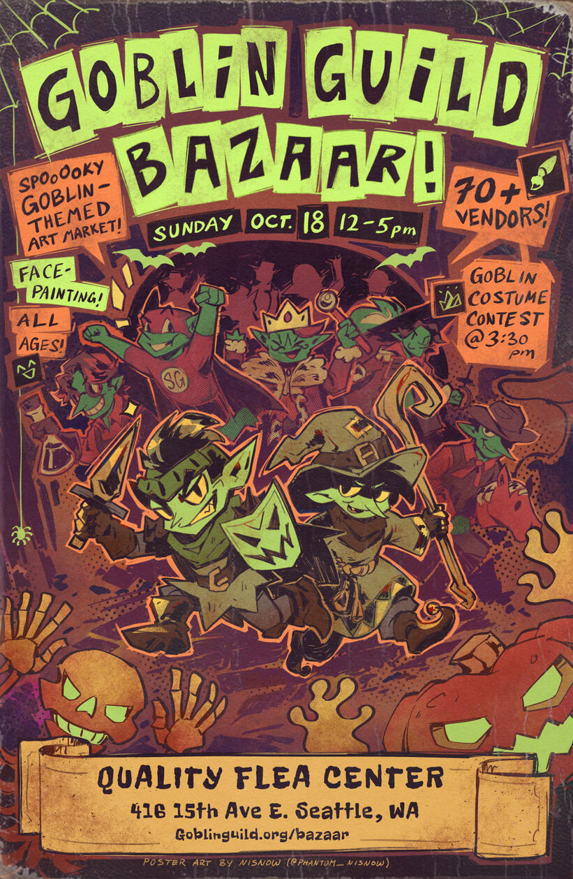 Goblin Guild Bazaar Oct. 18 Market Flyer (2026)