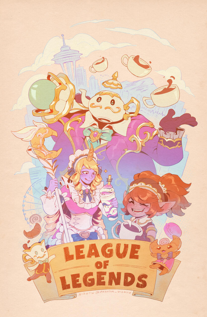 PAX West Community Meetup Poster - Riot Games (AD: Matt Buchholtz)