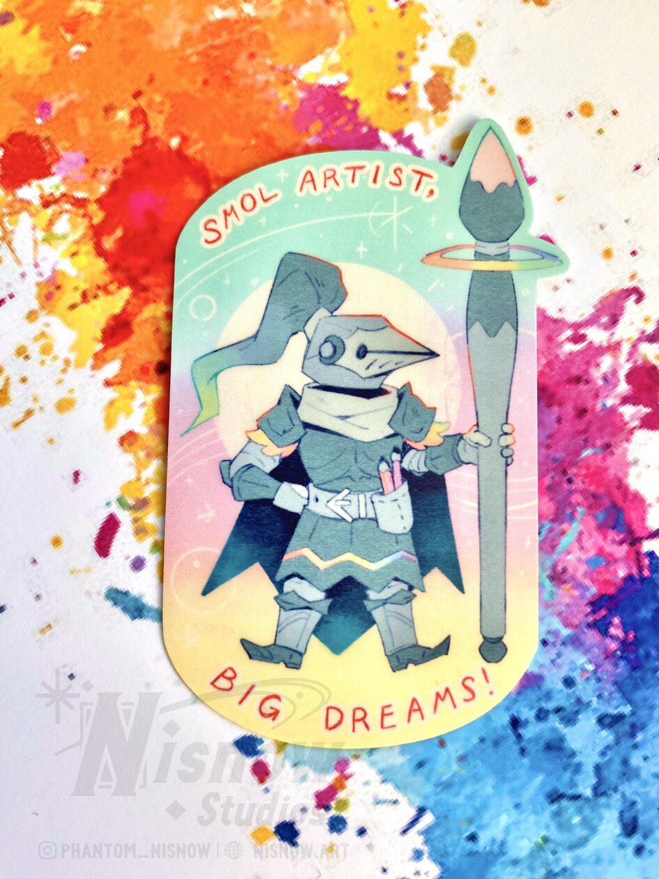 Smol Artist, Big Dreams Sticker