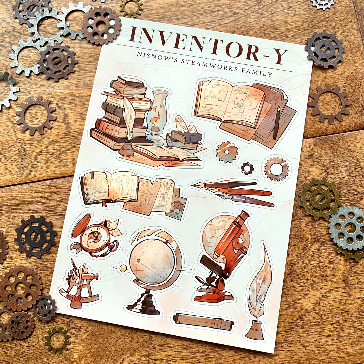 Inventor-y Sticker Sheet