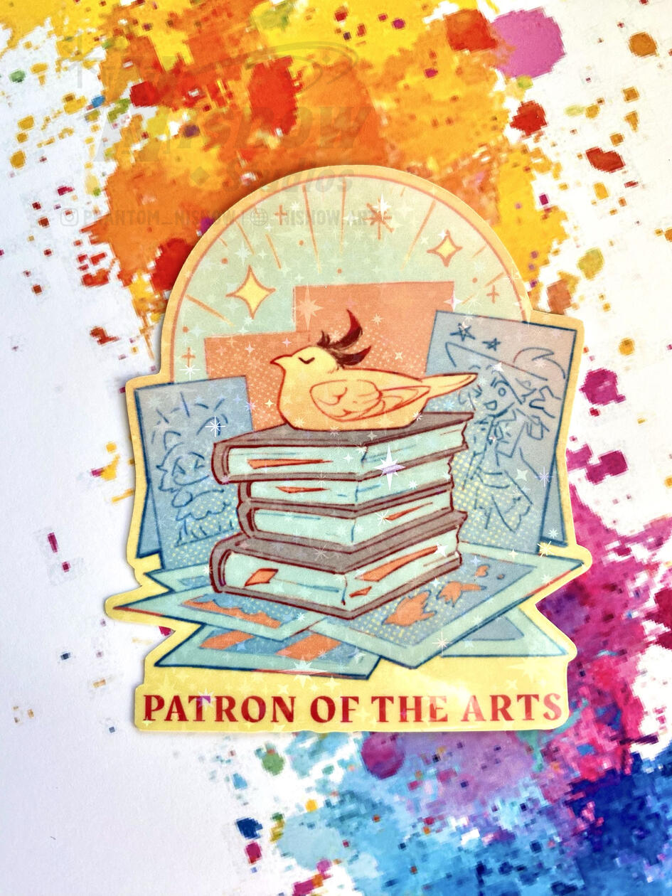 Patron of the Arts Sticker
