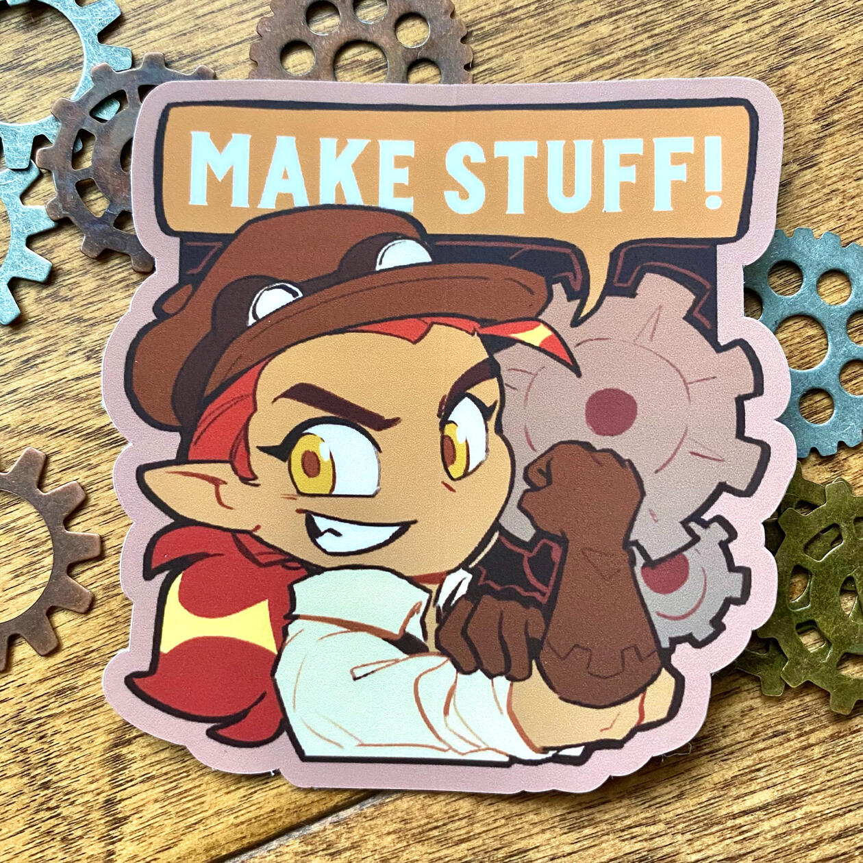 "MAKE STUFF!" Sticker