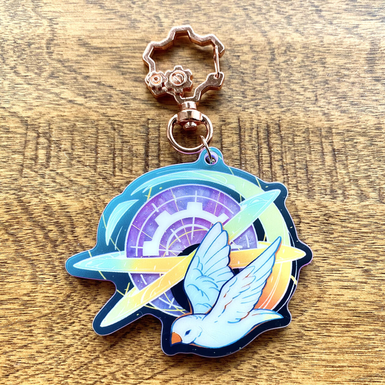 Astral Finch Acrylic Charm