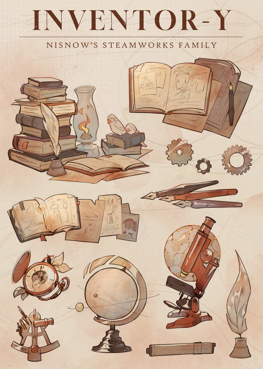 Inventor-y Sticker Sheet