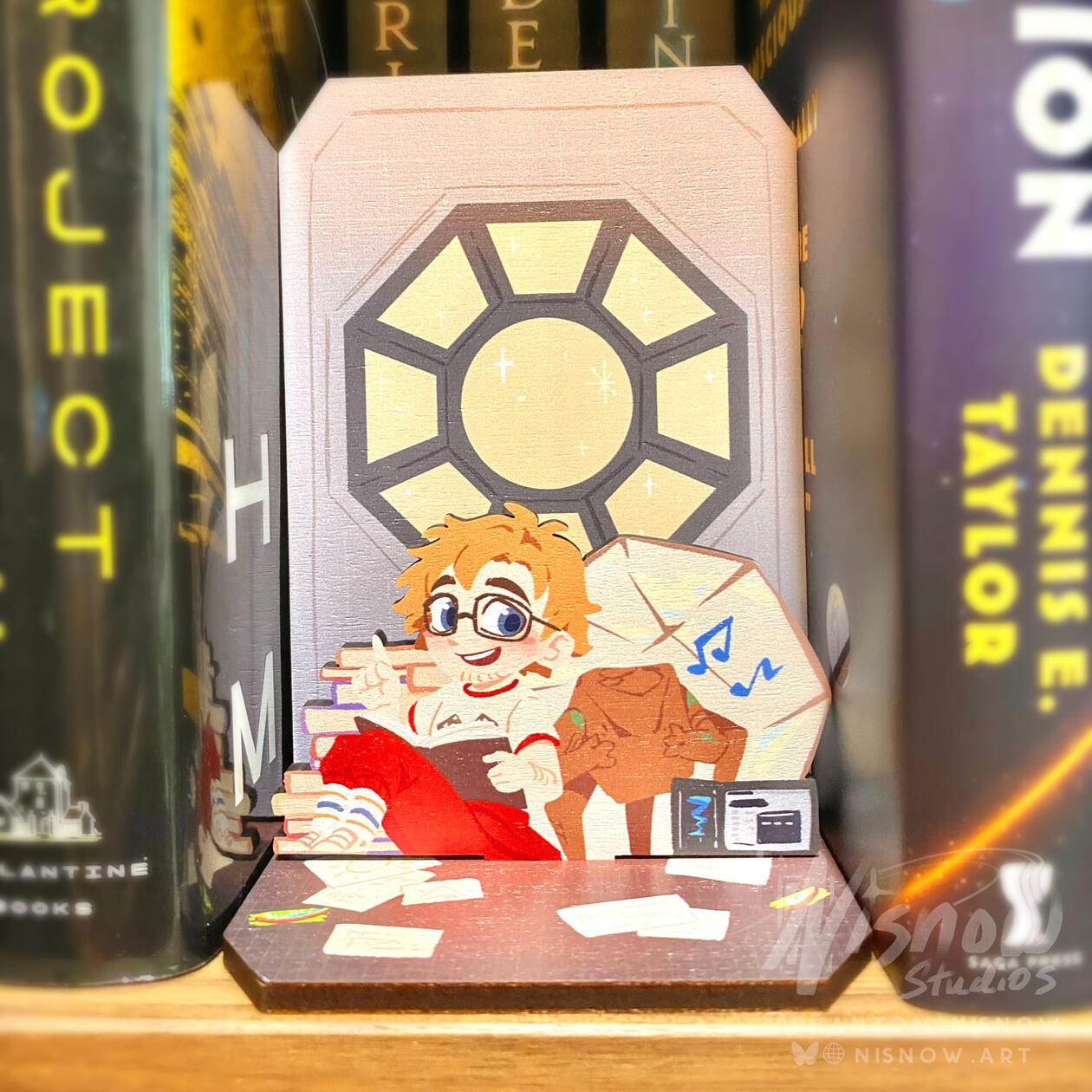 Project Hail Mary Wooden Book Nook Standee