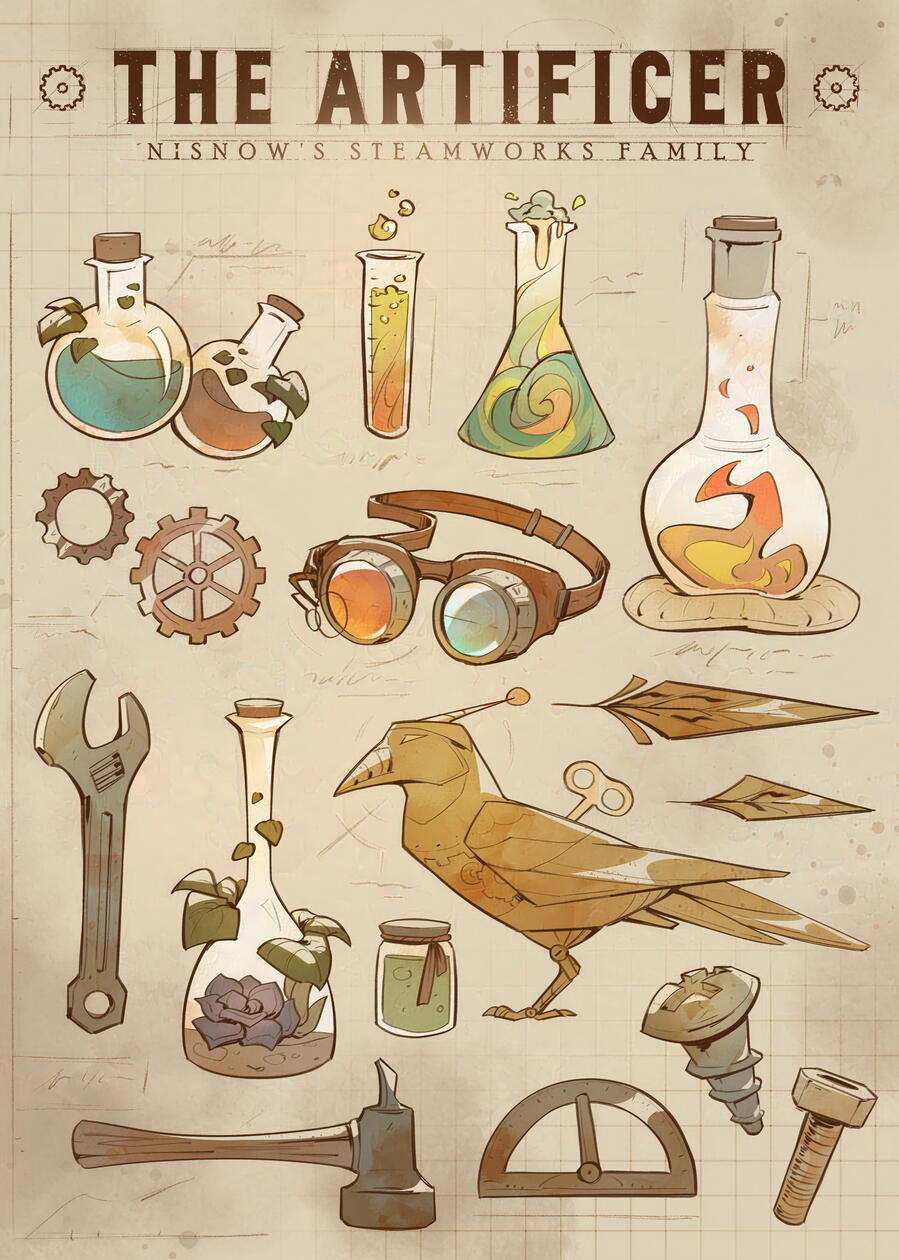 Artificer Sticker Sheet