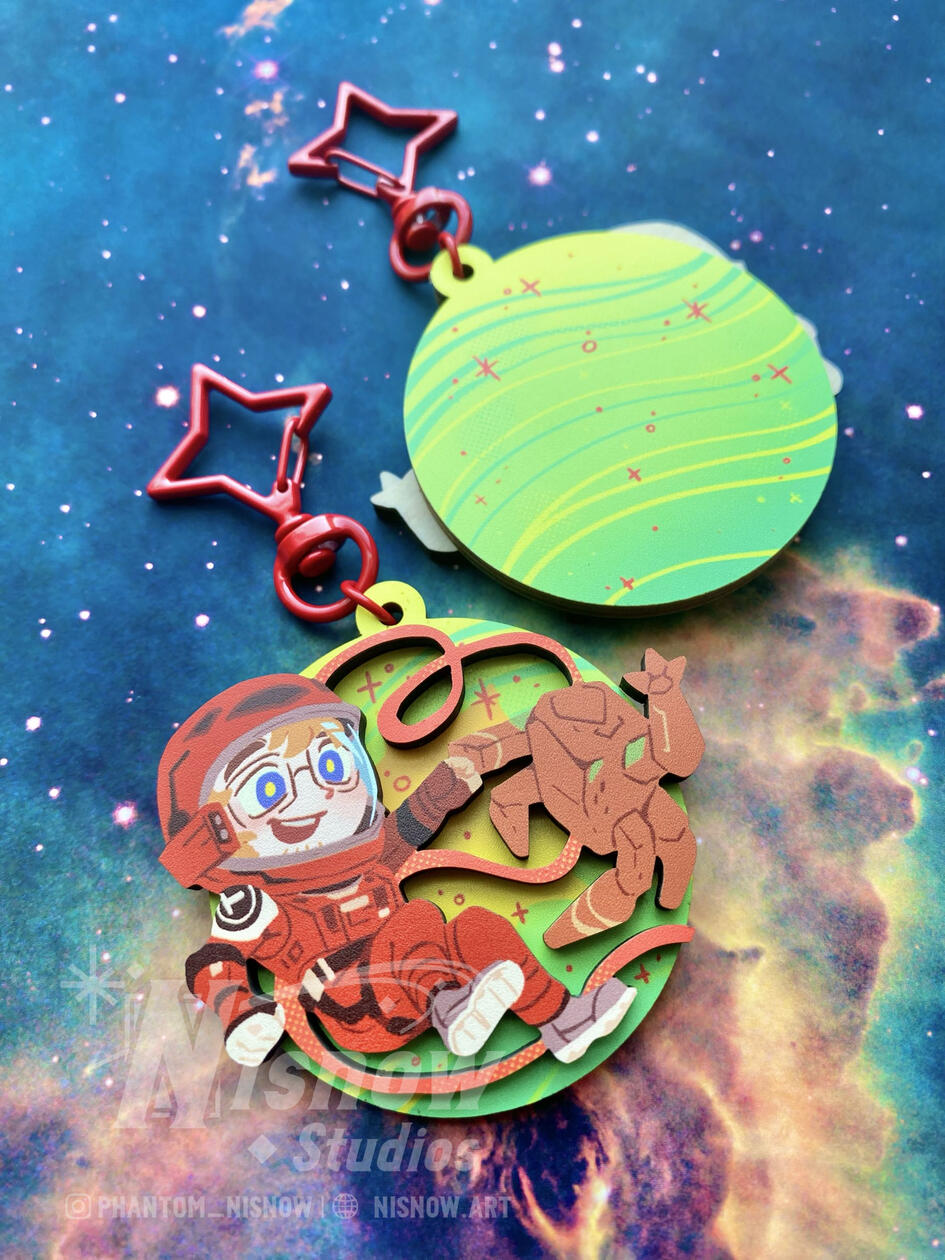 PHM Layered Wooden Charm