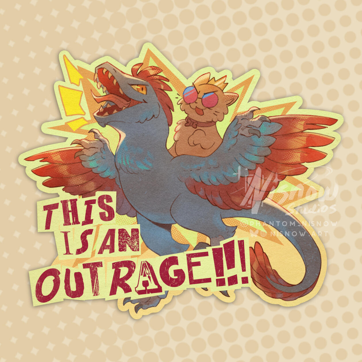 Dungeon Crawler Carl Mongo and Donut Sticker